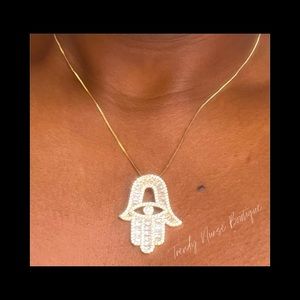 Women’s Gold Plated Hamsa Necklace
